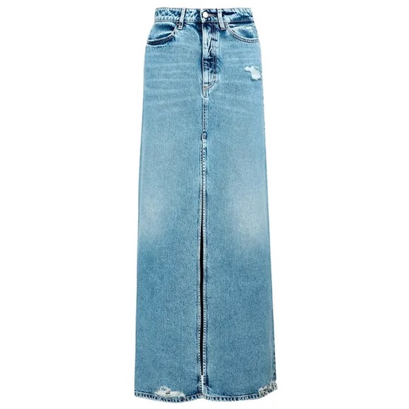 ICON DENIM MAXI DENIM SKIRT - LARA size 28 - Picture 3 of 3